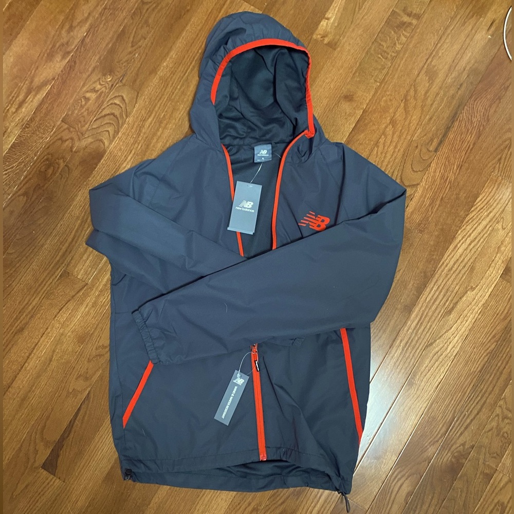 New Balance Windbreaker Jacket Red and Black